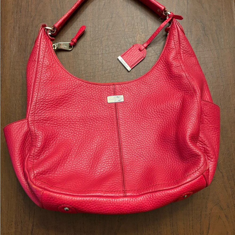 Cole Haan Vibrant Red Hobo Bag